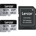LEXAR BIPACK 2x MICRO SDXC64GB  SILVER PLUS A2 V30
