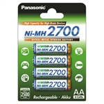 PANASONIC BATTERIE STILO AA RICARICABILI DA 2500 MAH