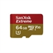 SANDISK MICRO SD64GB EXT.1066X ACTION V30 160MB/s 