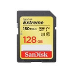 SANDISK SD EXTREME 128GB  ( V30; U3; UHS I; C10; R: 150MB/S; W: 60MB/S )