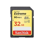 SANDISK SD EXTREME 32GB ( V30; U3; UHS I; C10; R: 90MB/S; W: 40MB/S )