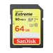SANDISK SD EXTREME 64GB  ( V30; U3; UHS I; C10; R: 150MB/S; W: 40MB/S )