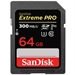 SANDISK SD64GB EXTREM PRO V90 300/260MB UHS II 1667X