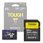 SONY SD TOUGH 64GB UHS-II U3 G V90  ( R : 300MB/S - W : 299 MB/S) 
